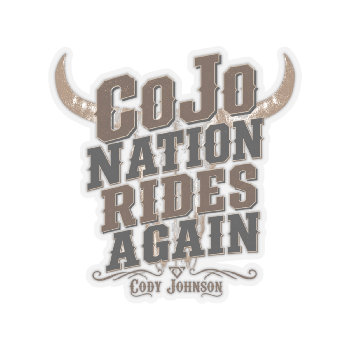 Cody Johnson "CoJo Nation Rides Again" Sticker