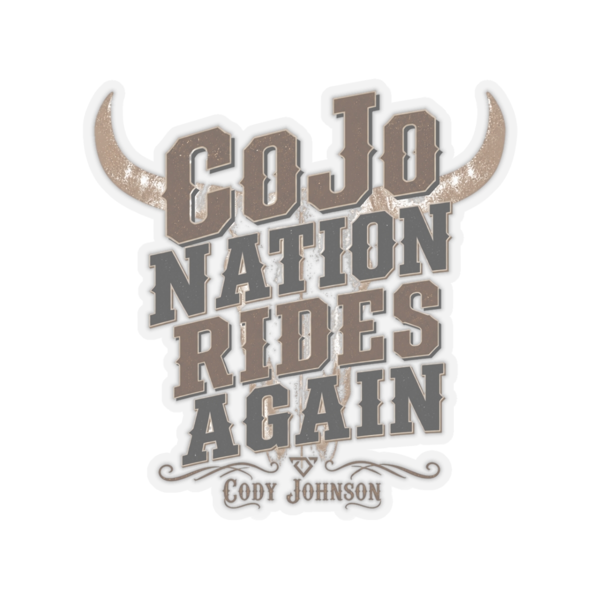 Cody Johnson "CoJo Nation Rides Again" Sticker
