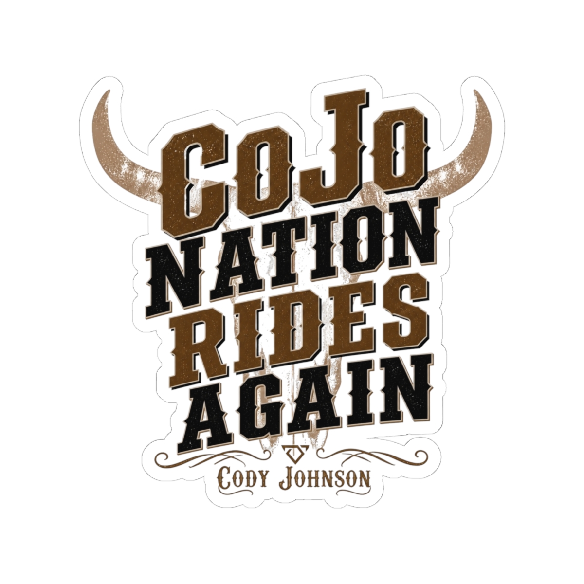 Cody Johnson "CoJo Nation Rides Again" Sticker