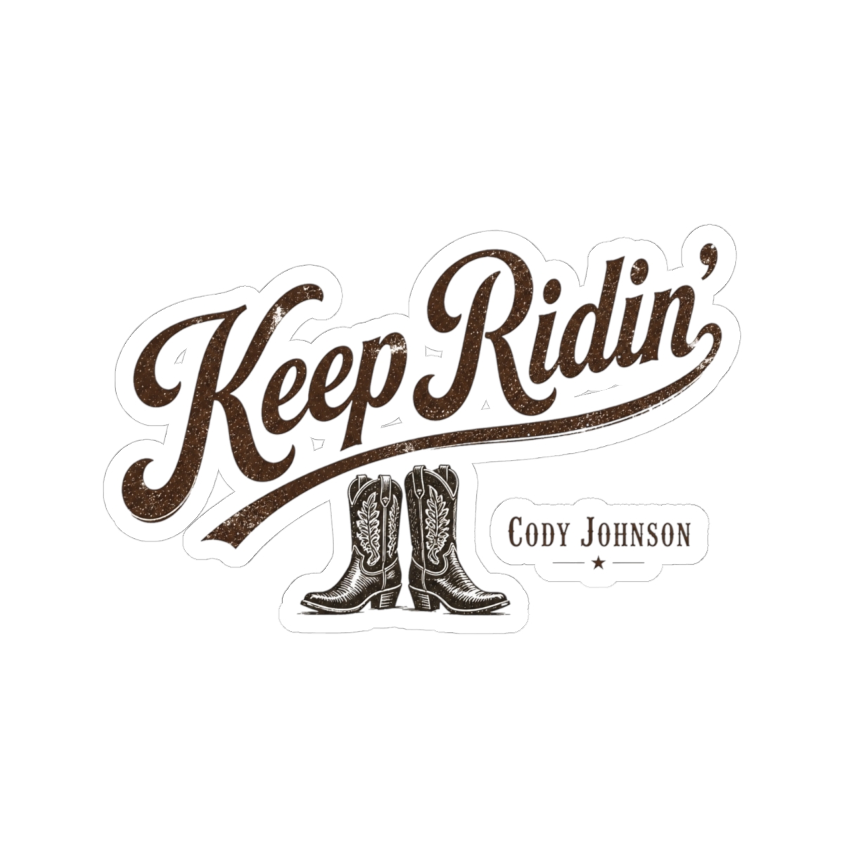 Cody Johnson "Keep Ridin" Sticker