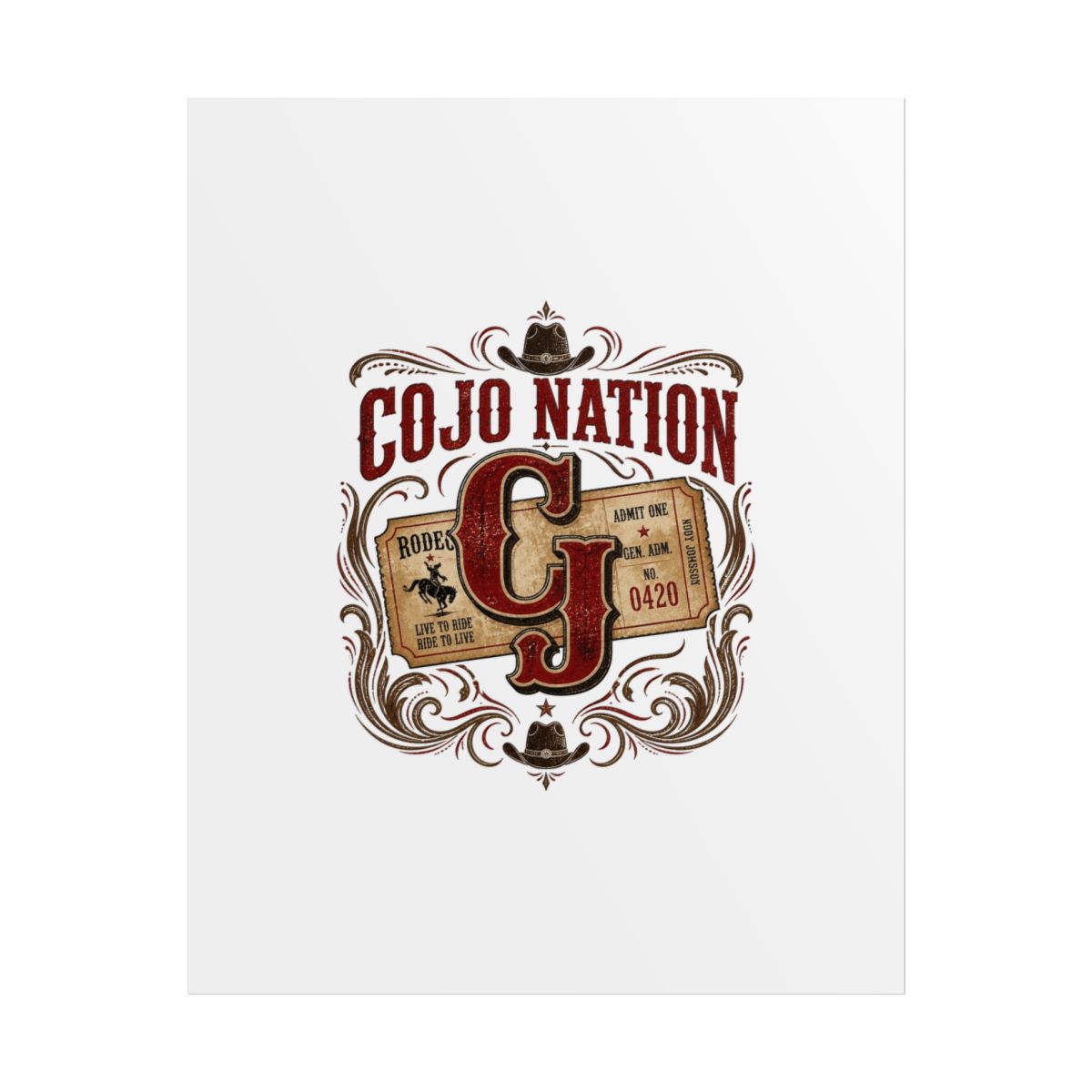 Cody Johnson "COJO NATION" Poster - Official Posters & Wall Art merchandise
