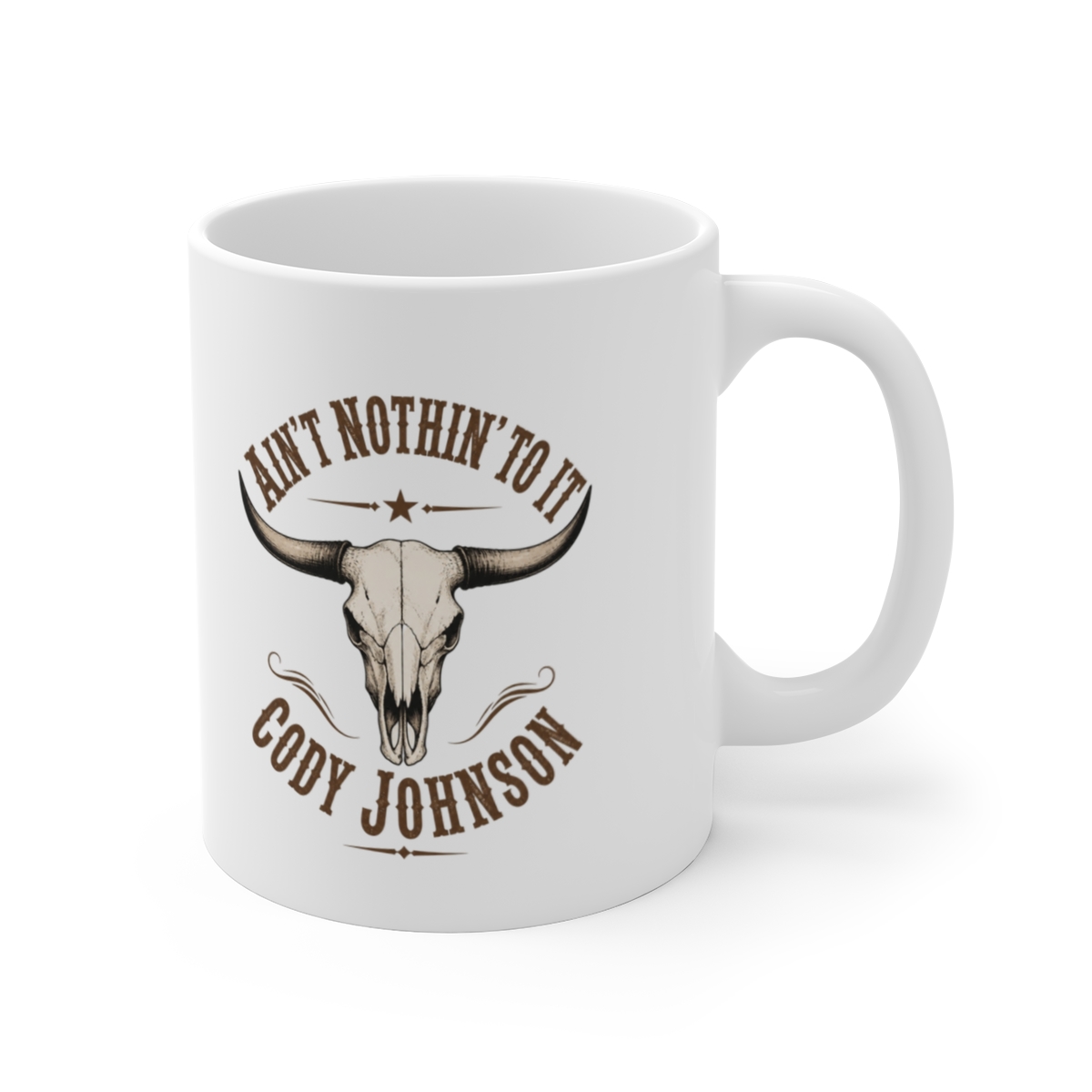 Cody Johnson "t Nothin" White Mug — official Cody Johnson Mugs & Drinkware