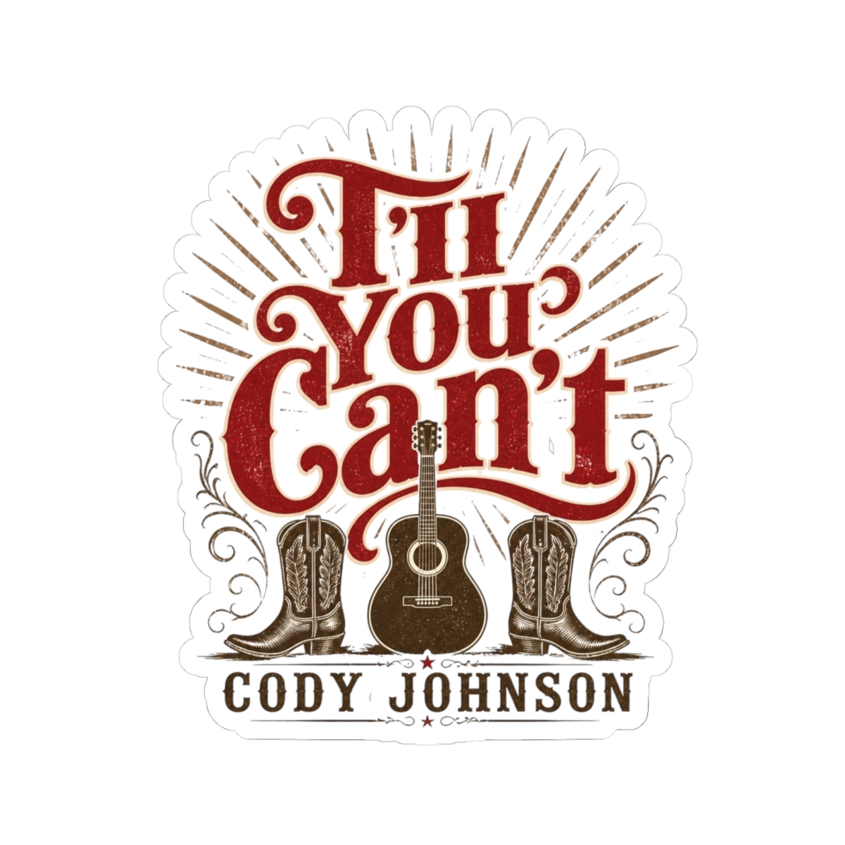 Cody Johnson "Til You Can" Sticker